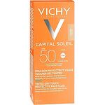 Vichy Capital Soleil Dry Touch слънцезащитен матиращ флуид за лице, оцветен SPF50+, 50 мл | Виши, Капитал Солей