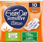 EveryDay Sensitive with Cotton Mini Ultra Plus дамски превръзки, 10 бр. | ЕвриДей