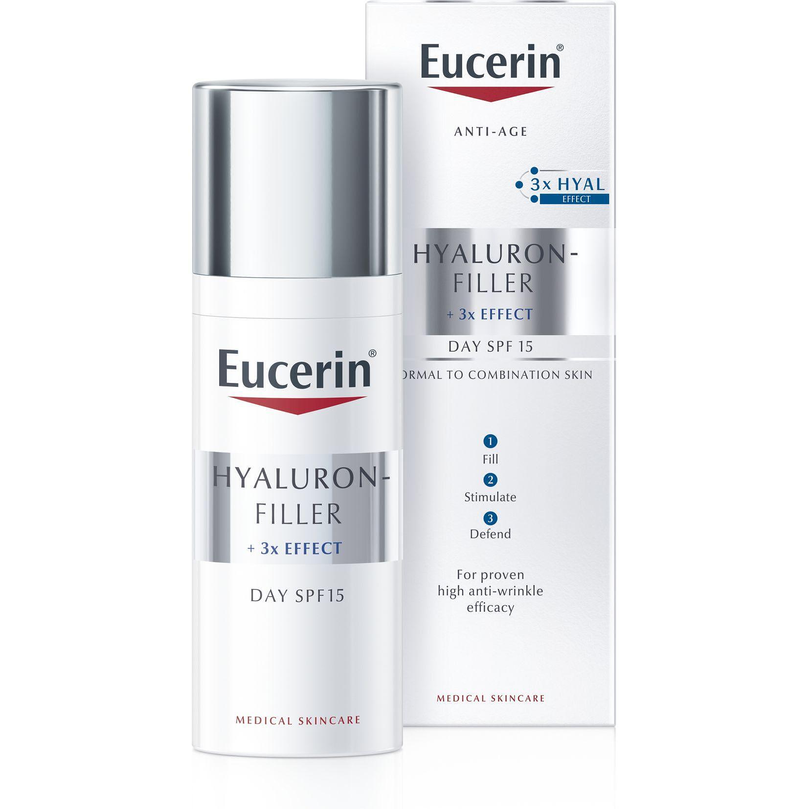 Eucerin Hyaluron-Filler дневен крем за нормална и смесена кожа SPF15, 50 мл | Еусерин