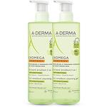 A-Derma Exomega Control емолиентен почистващ гел, 2 бр. х 500 мл, 1 л | А-Дерма