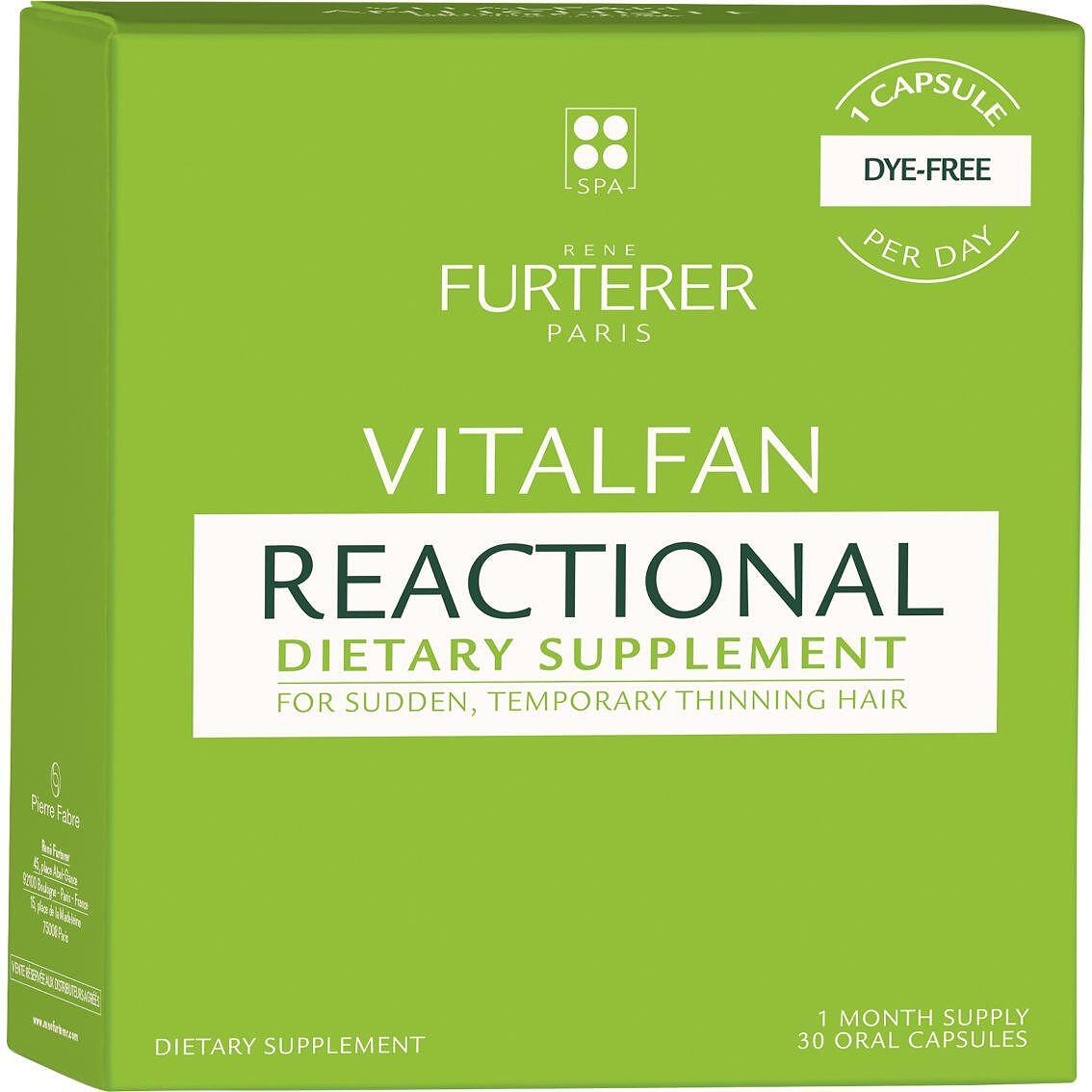Rene Furterer Vitalfan Reactional хранителна добавка за внезапно и временно отъняваща коса, 30 бр. | Рене Фуртерер