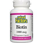 Natural Factors Biotin капсули, 90 бр. х 1000 мкг | Нейчъръл факторс