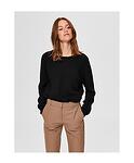 Пуловер с вълна и алпака SLFLULU LS KNIT O-NECK B NOOS