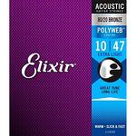 Elixir 11000 Extra Light (10-47) PW струни за акустична китара