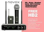 Novox FREE H2 - двоен безжичен микрофон