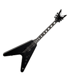 Електрическа китара DEAN V STEALTH - BLACK SATIN W/EMG