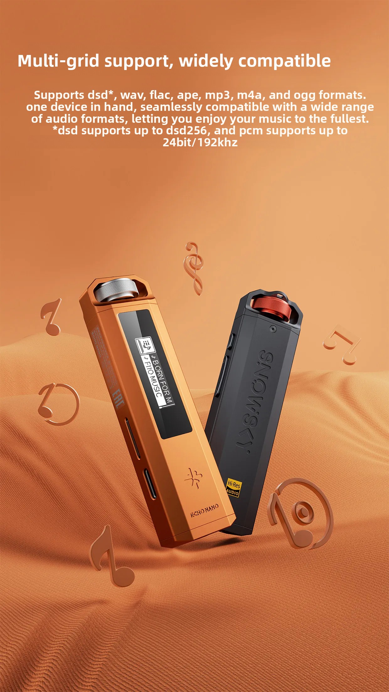 FiiO SnowSky ECHO NANO Hi-Res Player - CS43131, DSD256