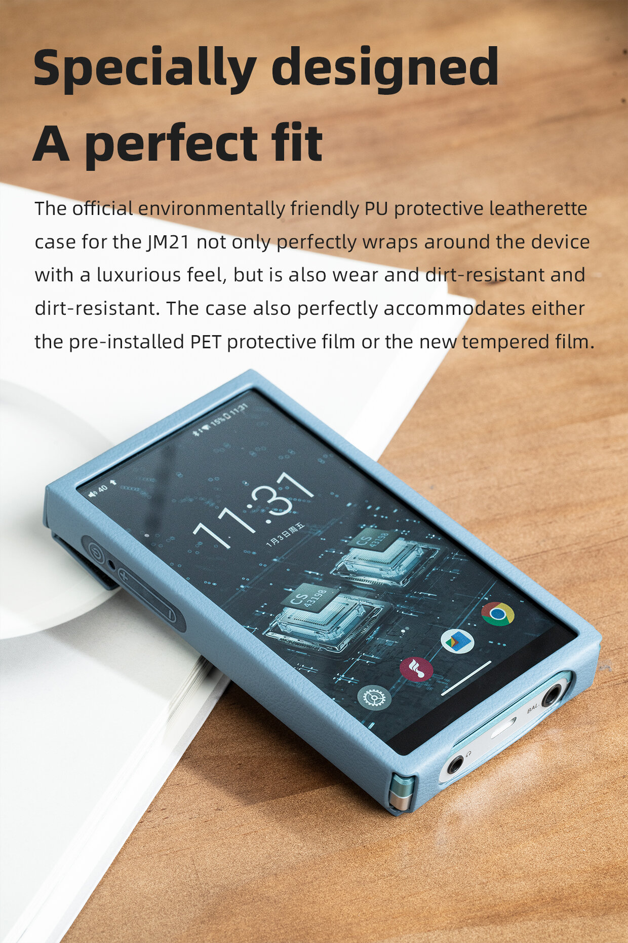 FiiO JM21 純正ケース付 Amazon | FiiO JM21用ケース、手作り人工PUレザーカバー fiio-jm21