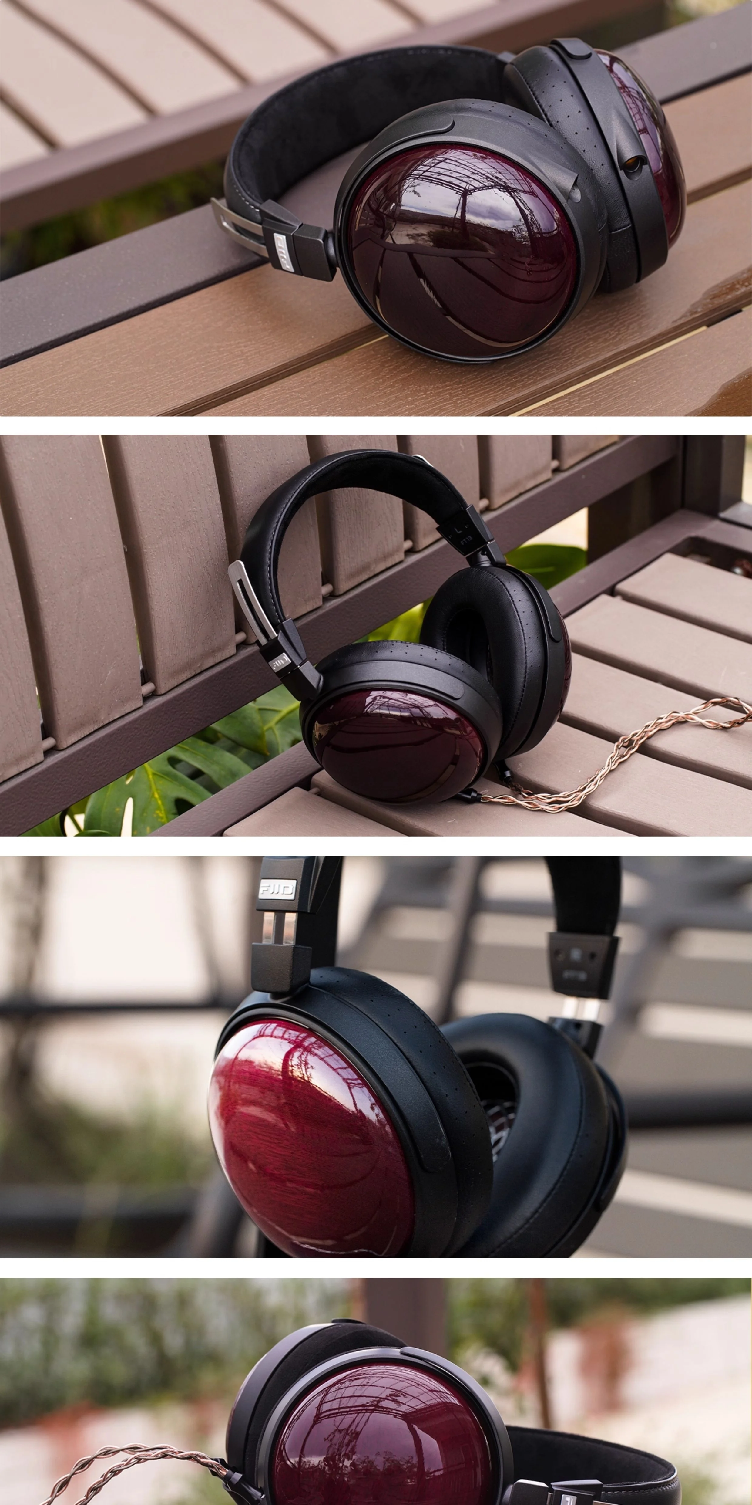 FIIO FT13 60 mm Purpleheart Wood Closed-Back Headphones