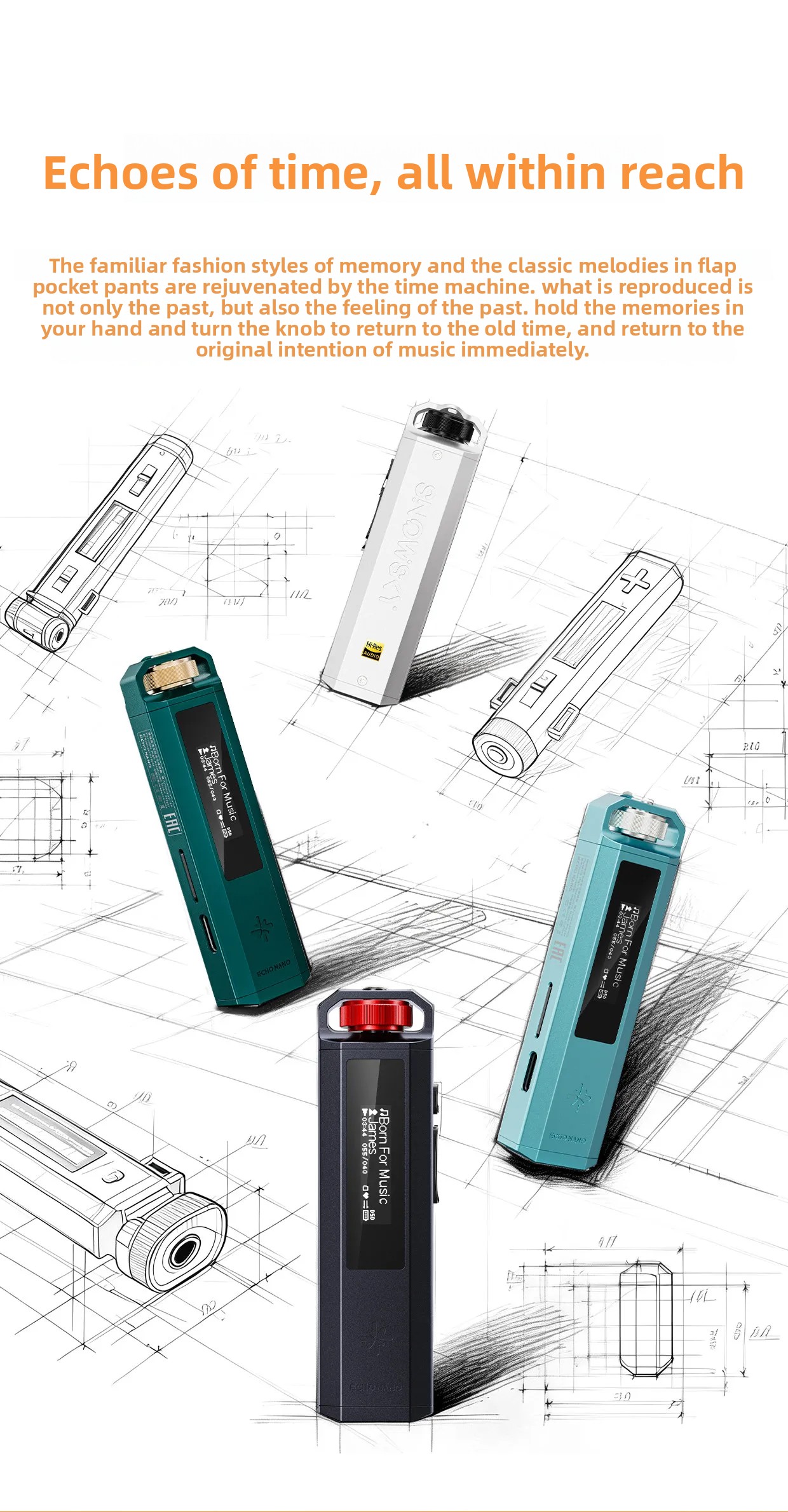 FiiO SnowSky ECHO NANO Hi-Res Player - CS43131, DSD256