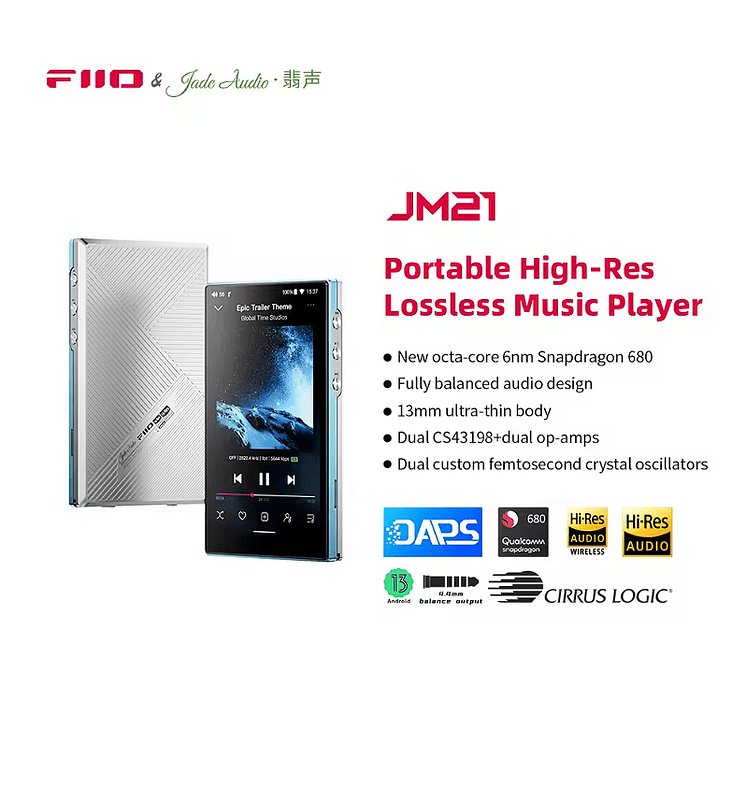 FiiO JM21 使用わずか FiiO JM21 Android 13 Hi-Res Music Player