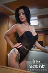 Боди с блестящ чокър KRISTAN BLACKY