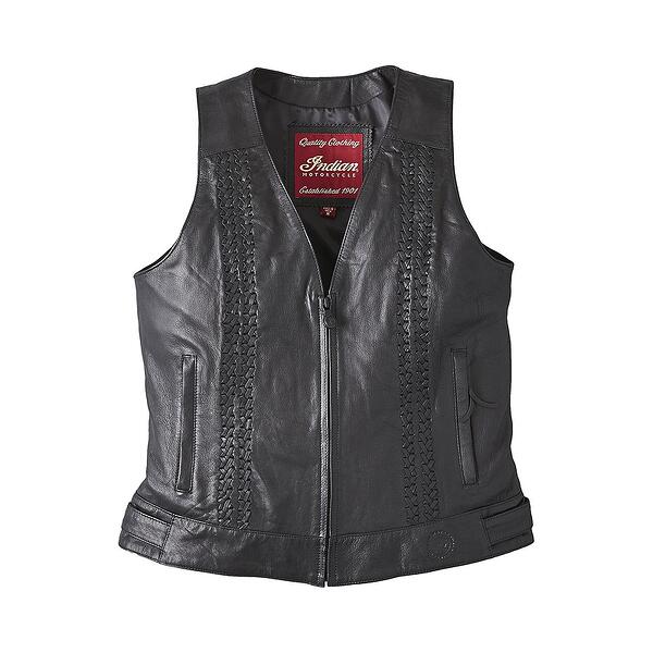 WW CHARLOTTE LEATHER VEST - INDIAN MOTORCYCLE BG