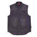 MNS SLEEVELESS DENIM SHIRT