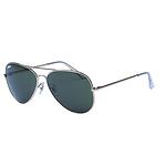 Aviator Sunglasses with Green Lens, Gold