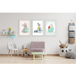 Постери за детска стая – Set Cute Bunny