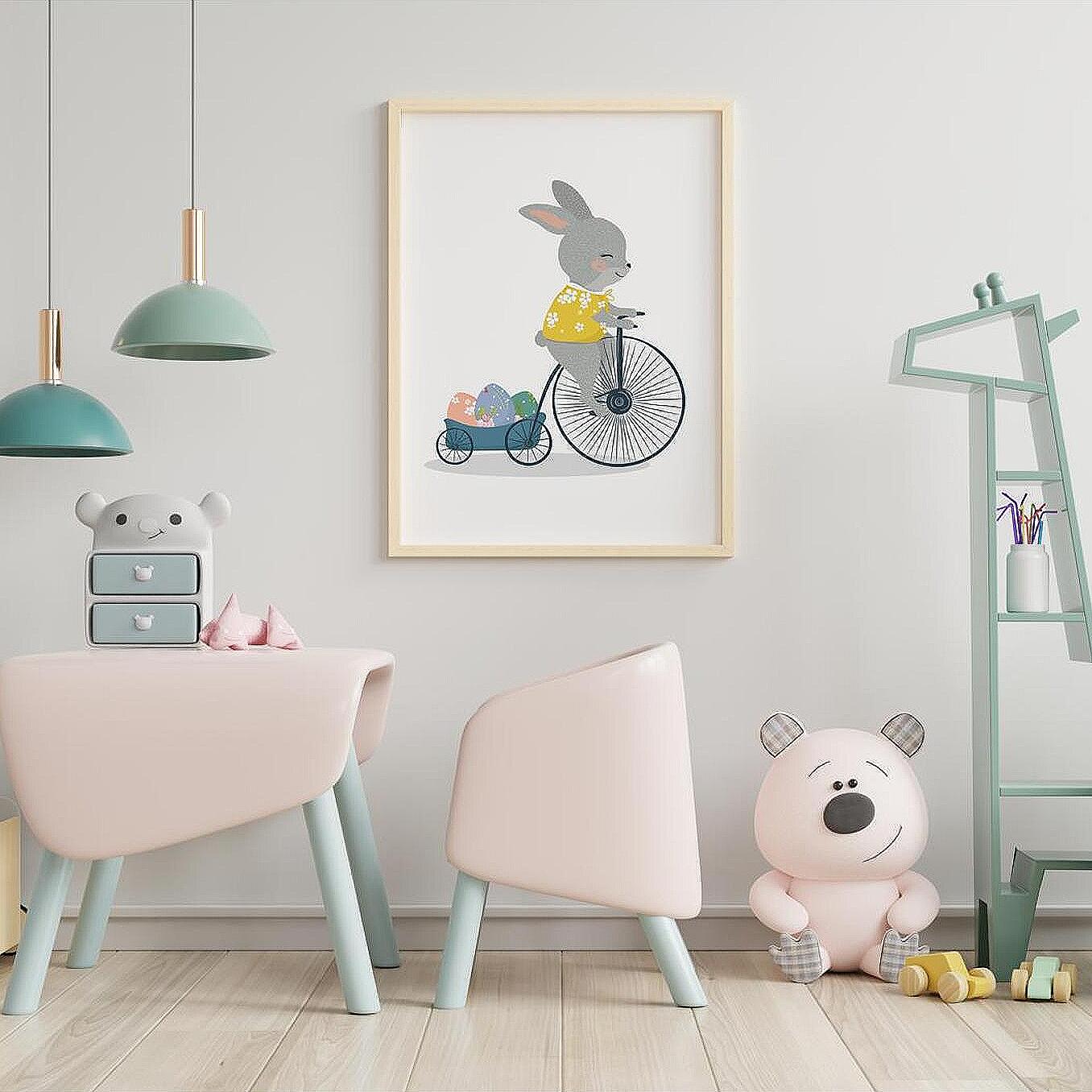 Постери за детска стая – Set Cute Bunny