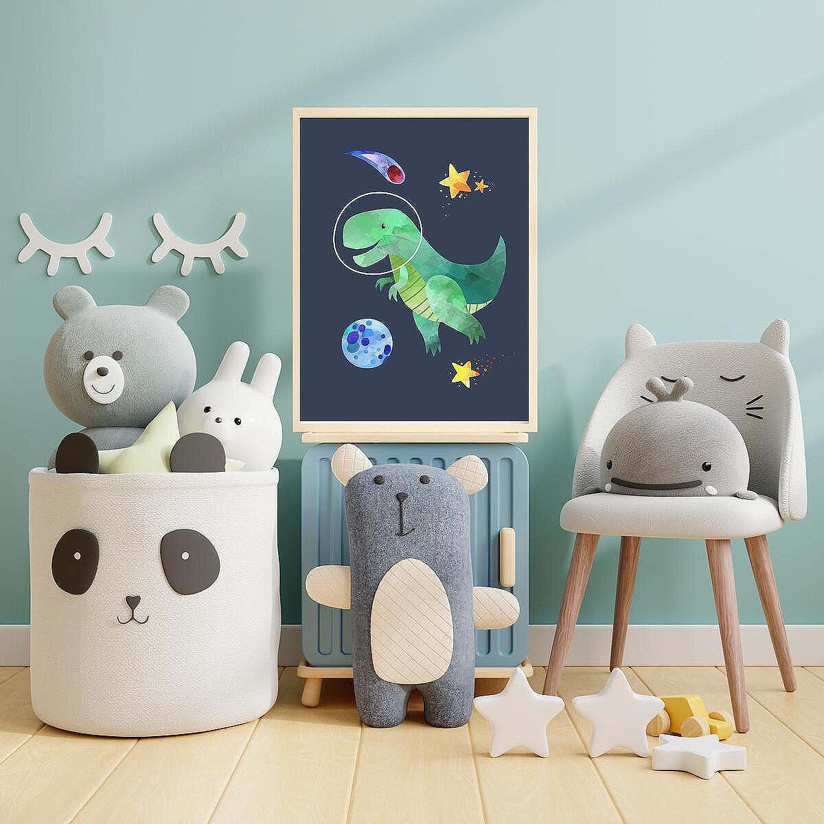 Постери за детска стая – Set Dino Space