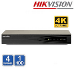 NVR 4 CHANEL HIKVISION DS-7604NI-K1 Ultra-HD 4K