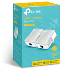 PowerLine aдаптер за мрежа TP-LINK TL-PA4010 KIT, AV600, HomePlug AV2, 1x GbE порт, комплект 2 бр.