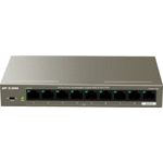 9 портов Layer 2 PoE суич оптимизиран за видеонаблюдение и IP телефония