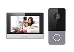 Еднопостов IP видеодомофон Hikvision DS-KIS603-P(B) комплект