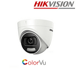 HIKVISION DS-2CE72DFT-F - Куполна IP Камера за видеонаблюдение - ColorVu, HD-TVI 2Mpx (1080p)
