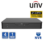 NVR 4 CHANEL UNIVIEW NVR301-04B 1080P