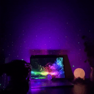 TwinkoNaut Mini Galaxy Projector and Star Night Lamp with 8 Nebula Options,Star Projector - TruTronica