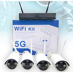 Охранителна система 4 канална WiFi NVR +4IP Wireless камери
