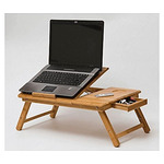 Бамбукова маса за лаптоп с охладители