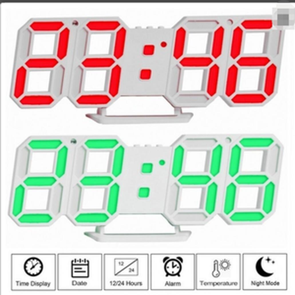 3D  Настолен часовник с аларма и термометър