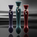 Queen Set G-spot PulseWave вибратор със смукателен ръкав