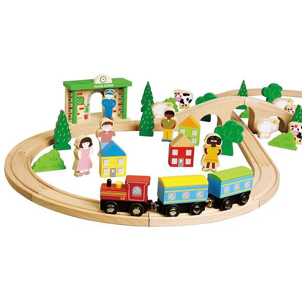 Mașini și trenuri din lemn pentru copii