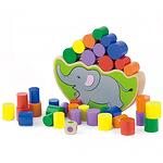 Jucărie de echilibrare din lemn - Elefant