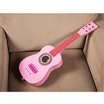 Chitara din lemn pentru copii - Roz
