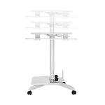 RFG Маса Mobi Plus, с регулируема височина, 71 x 50, H=76 - 121 cm, бяла