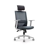 RFG Директорски стол Fedo HB, дамаска и меш, сива седалка, сива облегалка