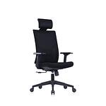 RFG Директорски стол Snow Black HB, черна седалка, черна облегалка