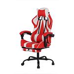 RFG Геймърски стол Max Game, екокожа, червен и бял