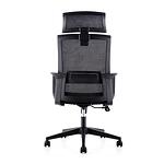 RFG Директорски стол Smart HB, дамаска и меш, черна седалка, черна облегалка
