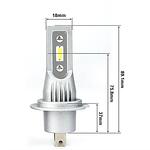V9 Диодни LED крушки H7, 13w, 1500 lm,  без вентилатор, 12V-24V