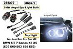 LED крушки за ангелски очи, комплект, BMW 5, 6, 7 серия Х3, Х5