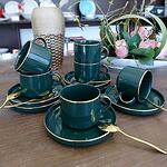 Чаши за капучино или чай 12 ч. MODERN GREEN