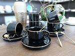 Чаши за капучино или чай 12 ч. MODERN BLACK
