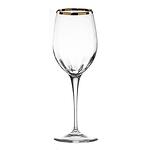 Кристални чаши за вино MONALISA OPTIC GOLD RIM, 2 броя , Made in Italy