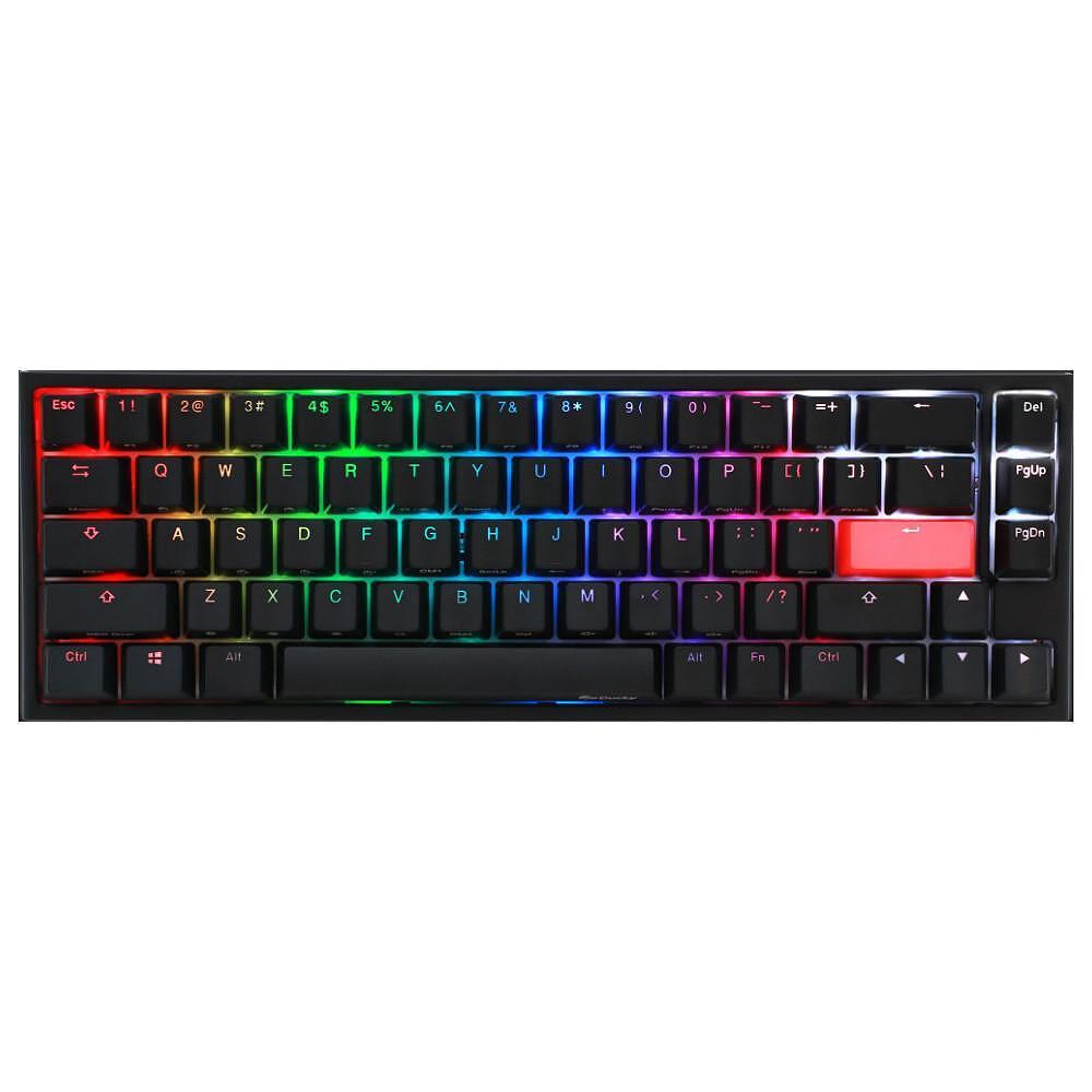 Геймърскa механична клавиатура Ducky One 2 SF RGB, Cherry MX Silent Red