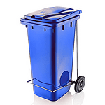 Профи кофа за отпадъци 120 л Синя