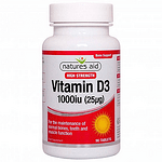 Natures Aid Vitamin D3 1000iu 90 Tab