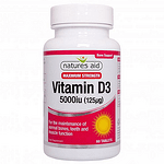 Natures Aid Vitamin D3 5000iu 60 tab